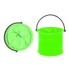 Skládací multifunkční PVC kbelík na vodu zelený