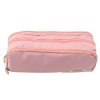 Školní Penál Dvě Komory Přední Kapsa Růžový 23x9 cm