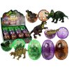 Vajíčko s figurkou dinosaura 3 barvy 9 cm
