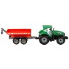 Zelený Traktor s Červeným Vlekem Třecí Pohon