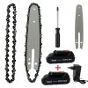 Aku Komplet SET - Řetězová Pila 6" - 2× Baterie + 1× vodící lišta + 1× řetěz
