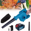 🍂⚡3v1 Aku fukar, drtič a vysavač listí – 24V,  baterie 4Ah Li-Ion, 300 km/h