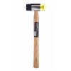 Gumový plastový kladivo 30 mm s dřevěnou rukojetí KD903