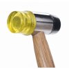 Gumový plastový kladivo 30 mm s dřevěnou rukojetí KD903