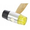 Gumový plastový kladivo 30 mm s dřevěnou rukojetí KD903