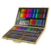 Sada Umělecká Malířská Dřevěný Kufřík 180 Prvků