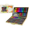Sada Umělecká Malířská Dřevěný Kufřík 180 Prvků