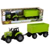 Zelený Zemědělský Traktor s Přívěsem Světla Zvuky