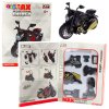 Motocyklový Model 1:14 černozlatý DIY Konstruktérský Set