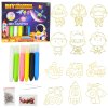 3D Kreativní Malířský Set Kosmos pro Děti - 6 Barev, 12 Přívěsků pro DIY Zábavu