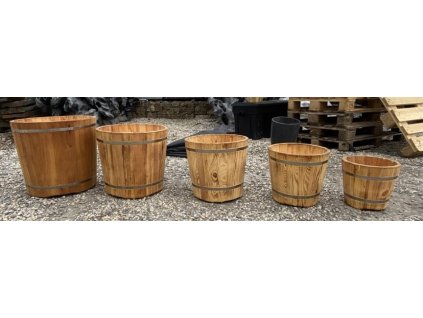 5429 9624 drevena vedra komplet 5 kusu