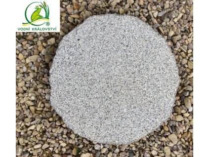 3178 8990 slapak z prirodniho kamene zula do svetle sede prumer 30cm sila 3 cm