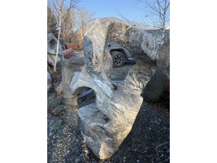 Soliter Boulder, 140x89x80 cm, bílo-šedo-černá