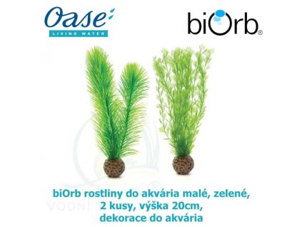 3645 6212 biorb rostliny do akvaria male zelene 2 kusy vyska 20cm dekorace do akvaria