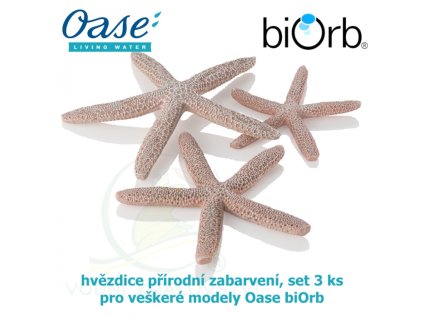 4455 7409 biorb hvezdice prirodni zabarveni 3 kusy dekorace do akvaria 48357