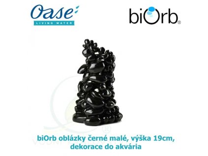 3601 6093 biorb oblazky cerne stredni vyska 19cm dekorace do akvaria