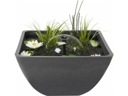 Mini jezírko s fontánou 55x55x32cm, čtverec, max. průtok 1000 l/h - Velda Fountain Pond
