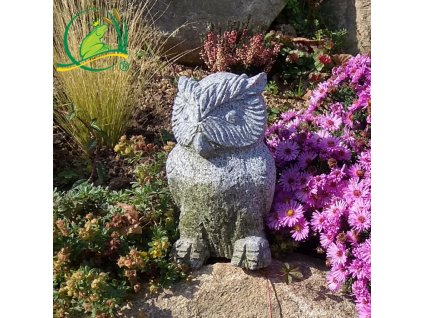 4387 7287 sova mala seda zula sirka 15 cm vyska 25 cm delka 15 cm