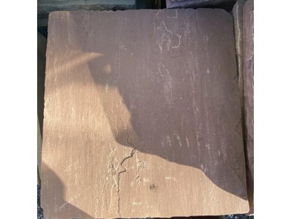 5221 9062 slapak z prirodniho kamene piskovec cerveny 40x40cm sila 4 cm