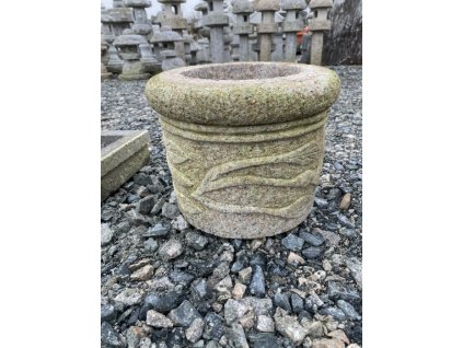 5366 9461 kamenny kvetinac z ruzove zuly 28x20 vrtany