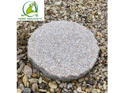 3169 8981 slapak z prirodniho kamene zula do ruzova prumer 20cm sila 3 cm