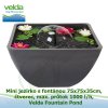 2801 4642 mini jezirko s fontanou 75x75x35cm ctverec max prutok 1000 l h velda fountain pond