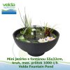 2802 4644 mini jezirko s fontanou 55x32cm kruh max prutok 1000 l h velda fountain pond