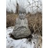 Modlící se budha, výška 75 cm, šedá žula