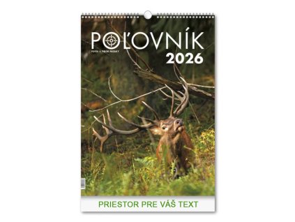 Nástenný poľovnícky kalendár - POĽOVNÍK 2026