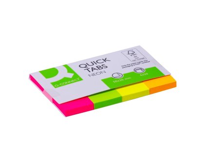 QC001226 Zalozky Q CONNECT papierove 20x50 mm4x50 listkov