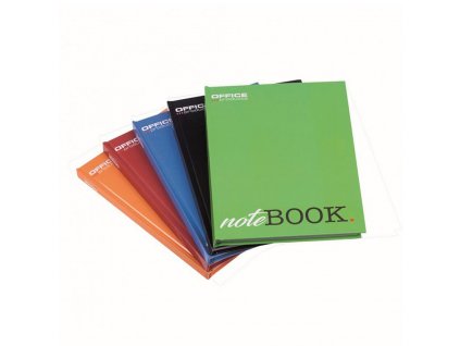 EC160321 Zaznamova kniha Office Products A4 96 listov linajkova mix farieb
