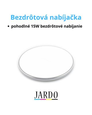 Výpredaj 📢 Bezdrôtová 15W nabíjačka v strieborno-bielej farbe teraz za skvelú cenu 📉 Ponuka platí do vypredania zásob 🛒...
