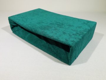 Froté prostěradlo - smaragdové  90 x 200 cm