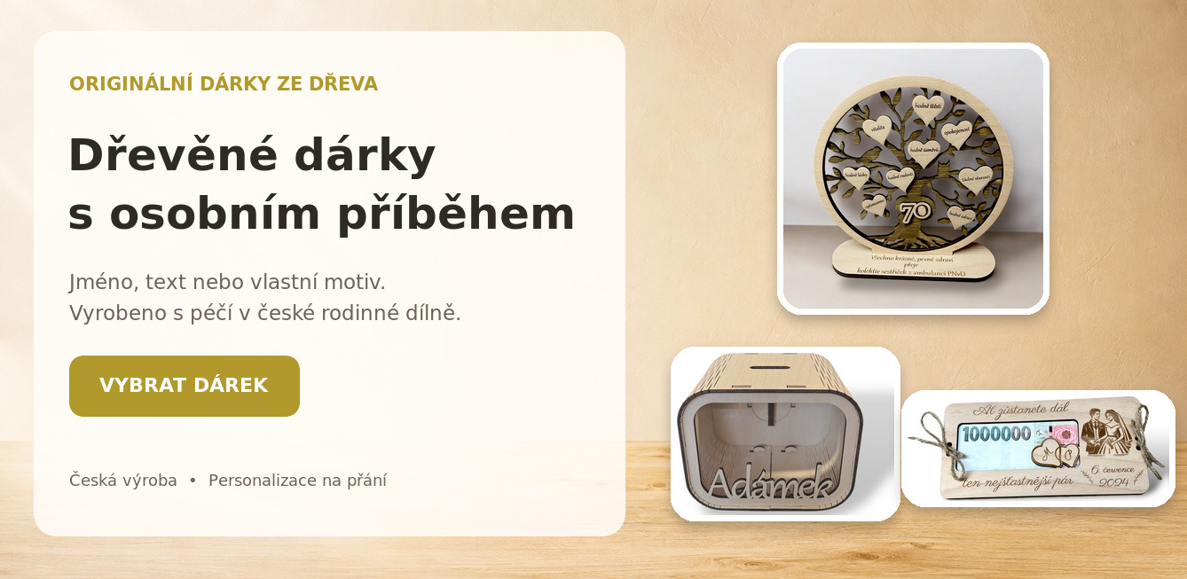 Originální dřevěné dárky s personalizací | JarisWood