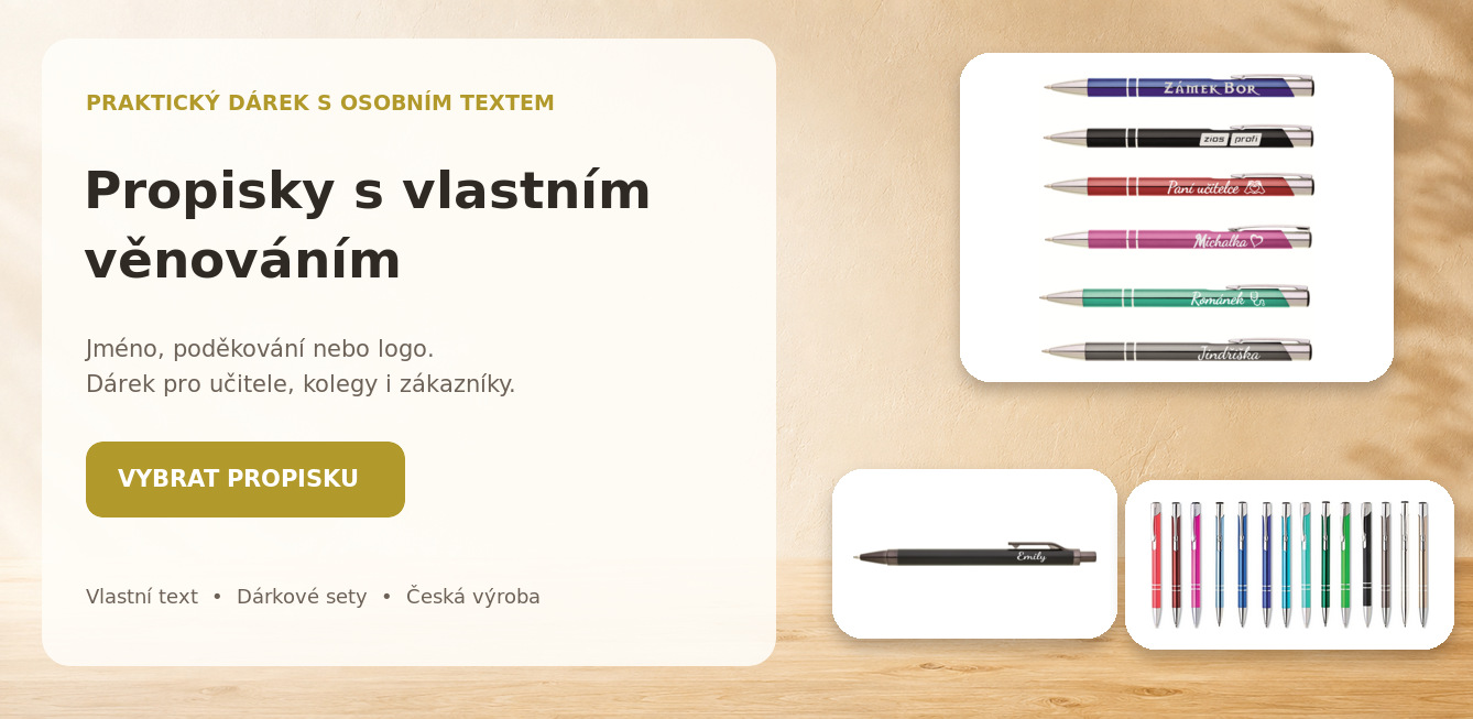 Propisky s vlastním textem a věnováním | JarisWood