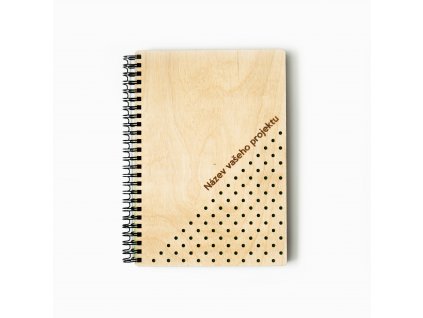 dřevěný zápisník Logik