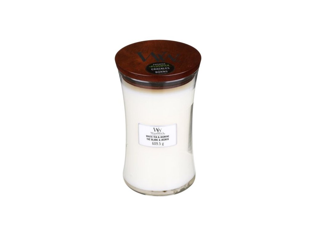 WoodWick Svíčka White Tea & Jasmine váza velká, 609,5 g