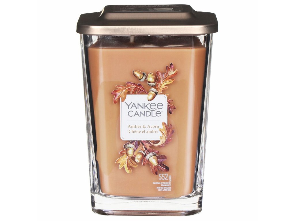 yankee candle 1631297e elevation amber and acorn large candle 2