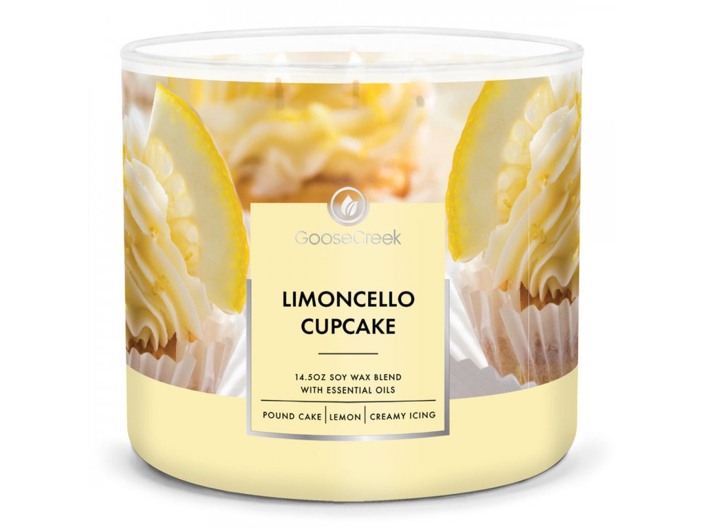 limoncello cupcake 3 docht kerze 411g