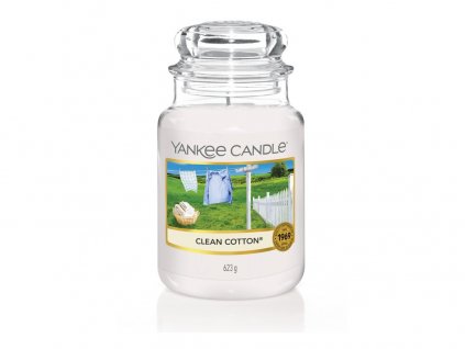 Yankee Candle Vonná Svíčka Clean Cotton classic velký, 623 g