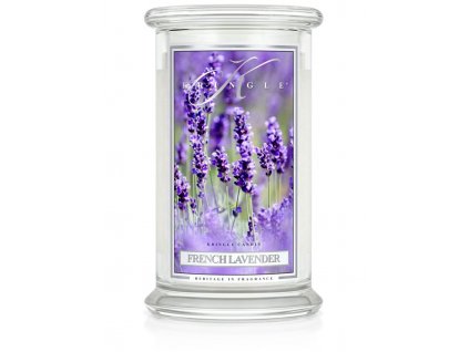 Kringle Candle svíčka French Lavender (sójový vosk), 623 g