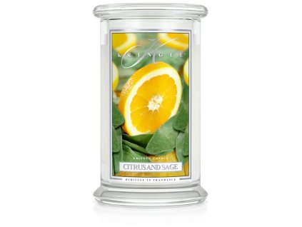 Kringle Candle svíčka Citrus and Sage, 623 g