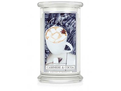 Kringle Candle svíčka Cashmere & Cocoa (sójový vosk), 623 g