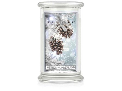 Kringle Candle svíčka Winter Wonderland (sójový vosk), 623 g