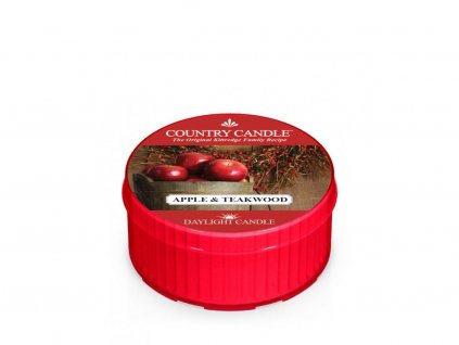Country Candle Vonná Svíčka Apple & Teakwood, 35 g