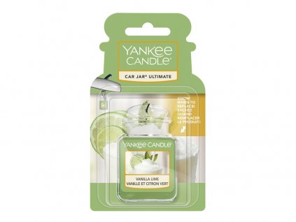 Yankee Candle Vanilla Lime Gelová aroma visačka do auta, 1 ks