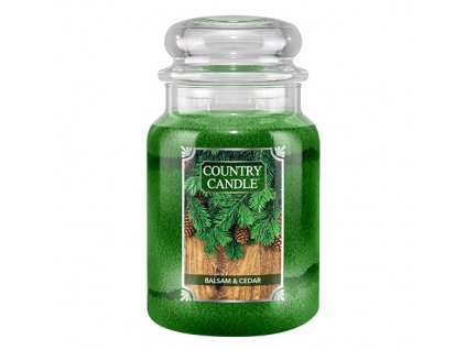 Country Candle Vonná Svíčka Balsam & Cedar, 652 g