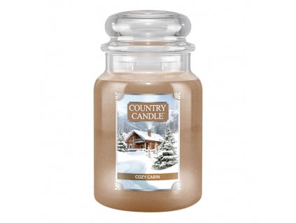 Country Candle Vonná Svíčka Cozy Cabin, 652 g