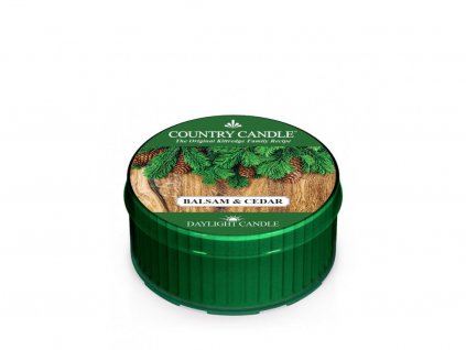 Country Candle Vonná Svíčka Balsam & Cedar, 35 g