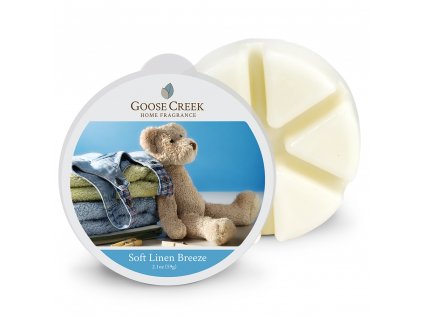 Goose Creek Candle Vonný Vosk Hebký vánek - Soft Linen Breeze, 59 g
